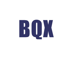 BQX logo design vector template. BQX