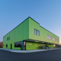 Fototapeta premium A Pet Accessories Storage Facility Exterior Highlighted for Creative Pet Supplies Design