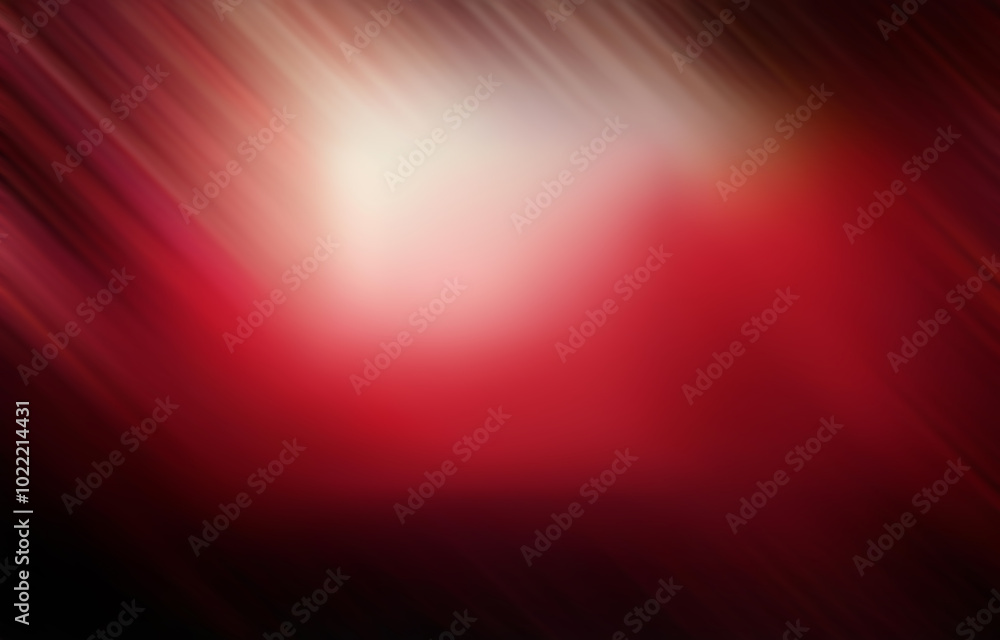 Poster a gradient background with dark red at the bottom and a white light source in the upper middle area.