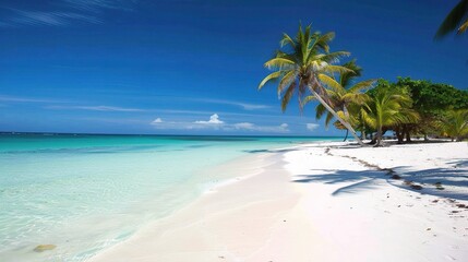 Beautiful Beach Background - a captivating and serene visual. The beautiful beach backdrop creates an enchanting and relaxing scene