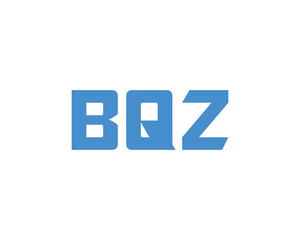 BQZ logo design vector template. BQZ