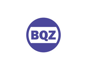 BQZ logo design vector template. BQZ
