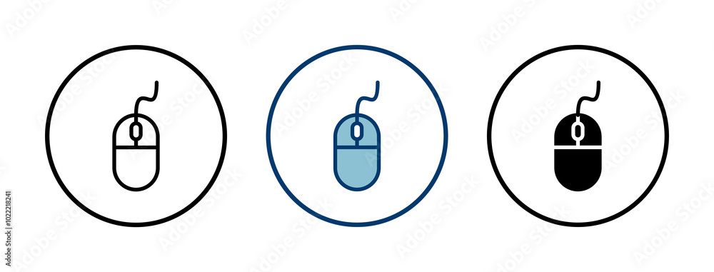 Poster computer mouse icon vector isolated on white background. computer mouse vector icon