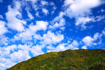 青空に浮かぶ雲が美しい秋の空