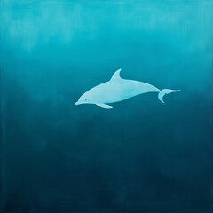 Gigantic Sailor Dolphin Sailed in Deep Sea Teal: Nautical Adventures