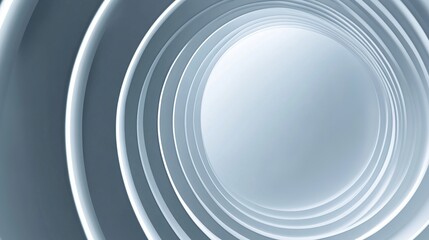 Obraz premium Abstract Circular Design in Soft Blue Tones