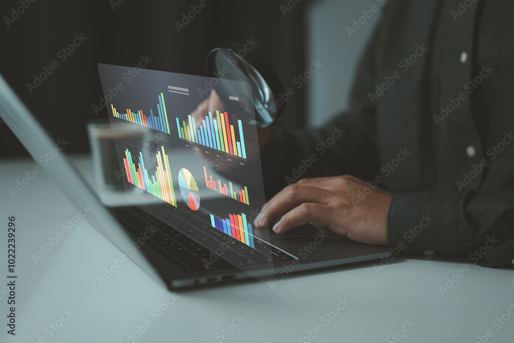 Poster Analyzing data in real-time, ensuring precise decision-making through clear visual insights and interactive dashboards.