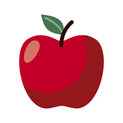Apple fruit icon illustration on a white