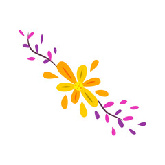 Obraz premium flower nature icon isolated on a white