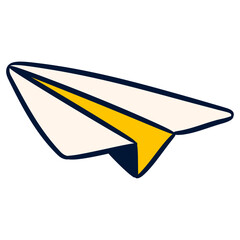 Flying Plane illustration on a white background