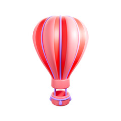 Fototapeta premium a 3D icon render air balloon