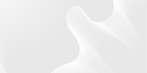 A smooth, light gray, abstract design with flowing curves.