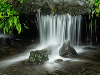 Obraz premium 小さな沢の滝