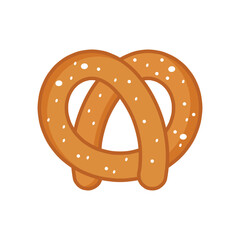 pretzel vector flat design