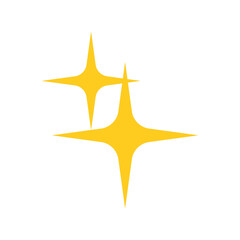 Obraz premium shining yellow glow star flat design 