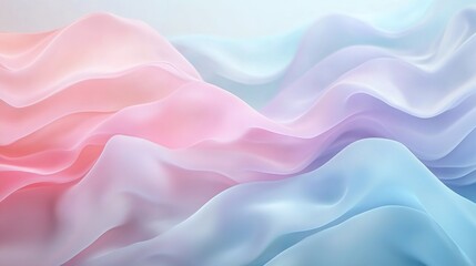 Fototapeta premium Soft Flowing Fabric in Pastel Colors