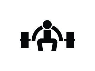 weightlifting icon vector design illustration