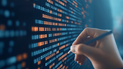 Artificial Intelligence in Document Analysis, the role of artificial intelligence in document analysis with an image portraying machine learning algorithms extracting data from unstructured documents
