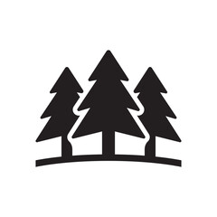 Obraz premium 3 spruce tree icon vector design illustration