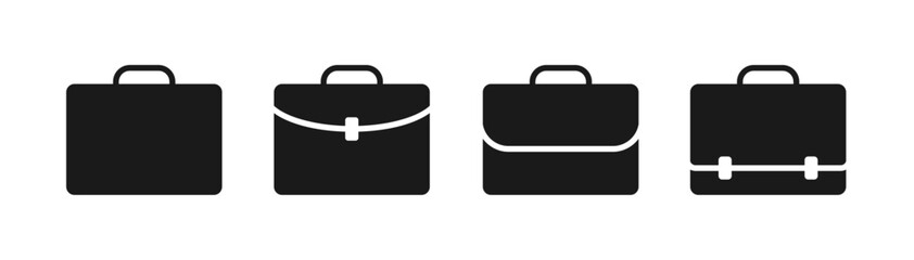 briefcase set icon vector design illustration
