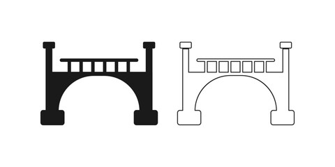 Naklejka premium bridge vector set vector design illustration 