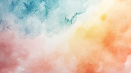 Obraz premium Soft Watercolor Abstract Background in Pastel Colors
