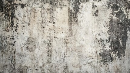 Fototapeta premium Textured Gray Wall with Faded Paint and Grunge Effect