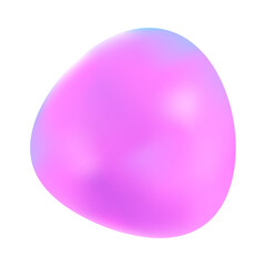 Round pastel holographic background