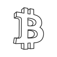 billion outline icon logo symbol