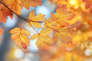 Fallen Leaves Season Background