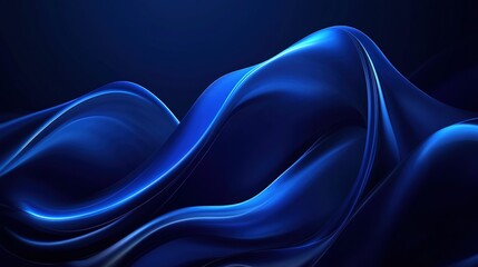 Obraz premium Elegant Blue Waves Abstract Background Design
