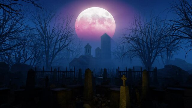 Grave On The Night Of Horror is motion footage for adventure films and cinematic in mystery hidden. Also good background for scene and titles, logos. 