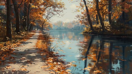 Obraz premium Inspire healthy lifestyle choices a vibrant image of outdoor recreation such as hiking cycling or running in a scenic location