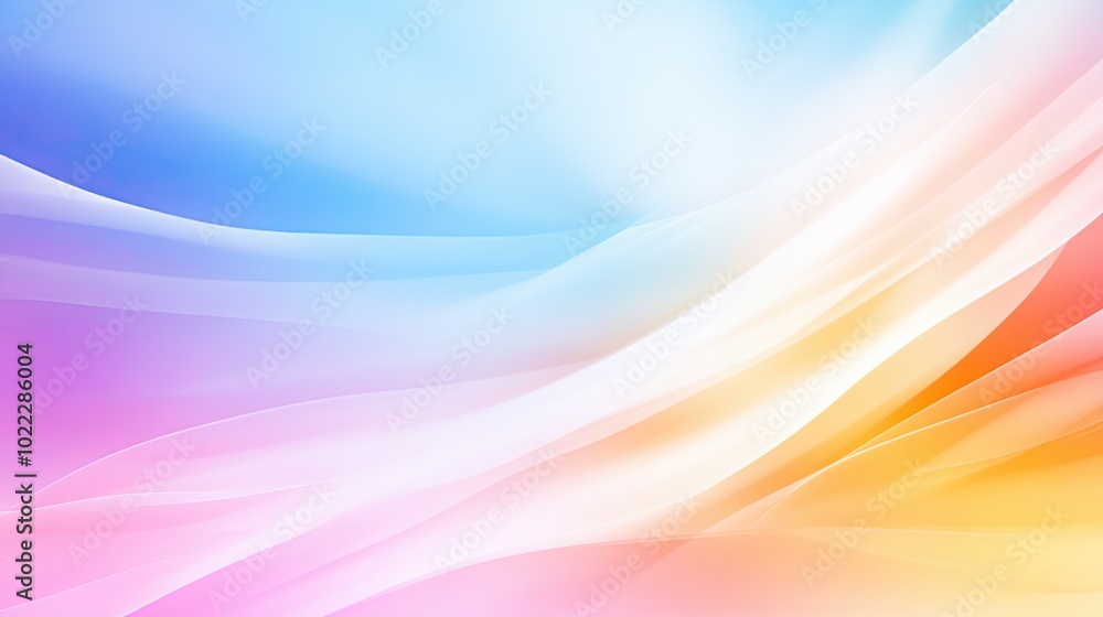 Poster a bright rainbow gradient background with subtle color shifts, offering a soft and pleasing visual f
