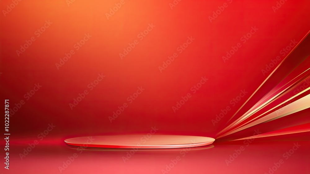 Poster a horizontal red gradient background transitioning smoothly from bright red on the left to a deep ma