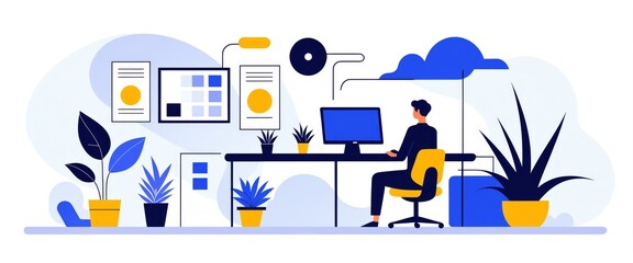 Inspired metaphor visualization with precise visual tiering. Generative Ai, 2D flat