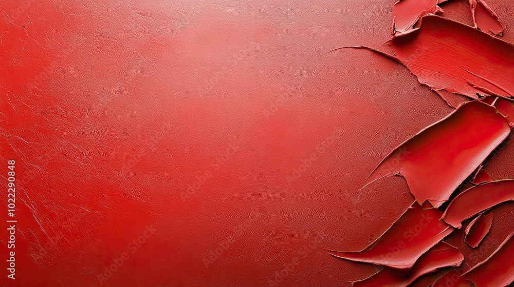 Poster a textured red background resembling rough concrete, creating a bold and gritty visual effect.