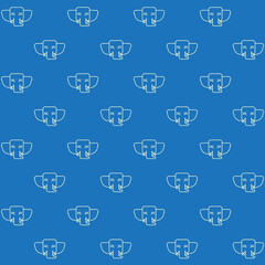 Elephant Animal Vector Seamless Pattern