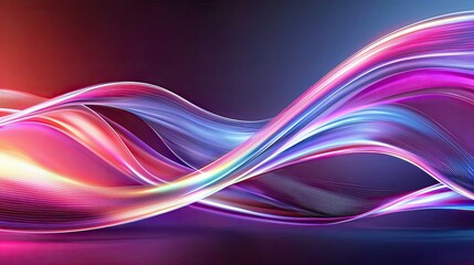 Sleek abstract technology background with smooth curves and neon lines, representing advanced digital systems