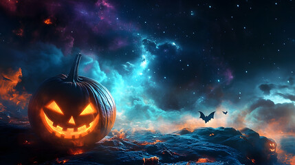 Fototapeta premium Halloween Outer Space