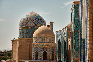 Vaults of Shah-I-Zinda a Mausoleum in Samarkand, Uzbekistan