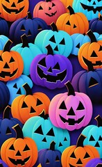 colorful halloween background