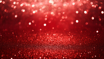 Red glitter vintage lights background.