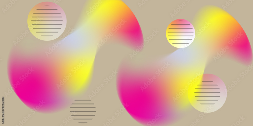 Poster abstract orange yellow gradient crystal textured background. vector blurry crystal background design