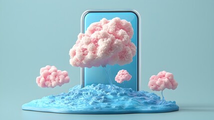 Visually striking marketing design featuring 3D geometric shapes and vivid color contrasts symbolizing dynamic forward thinking business strategies and innovative solutions