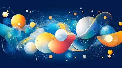 Futuristic marketing design featuring bold color gradients dynamic abstract visual elements and cutting edge typography representing innovative digital strategies for branding and advertising