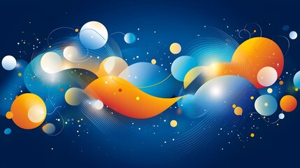 Captivating digital marketing design featuring bold color gradients futuristic typography and abstract visual elements that represent innovative