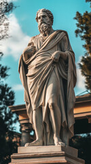 Fototapeta premium World Philosophy Day. the philosopher reflects. The ancient philosopher