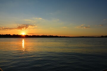ザンベジ川の夕焼け
