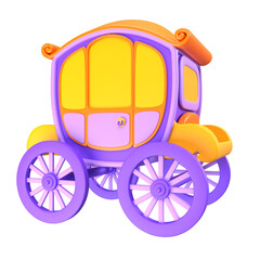 3D Princess Carriage Illustration